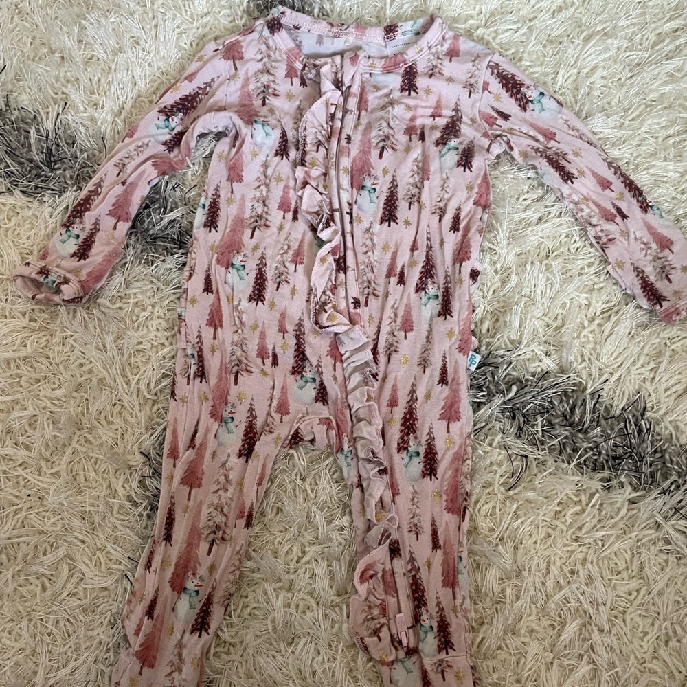Posh Peanut One Piece Ruffled Footie
